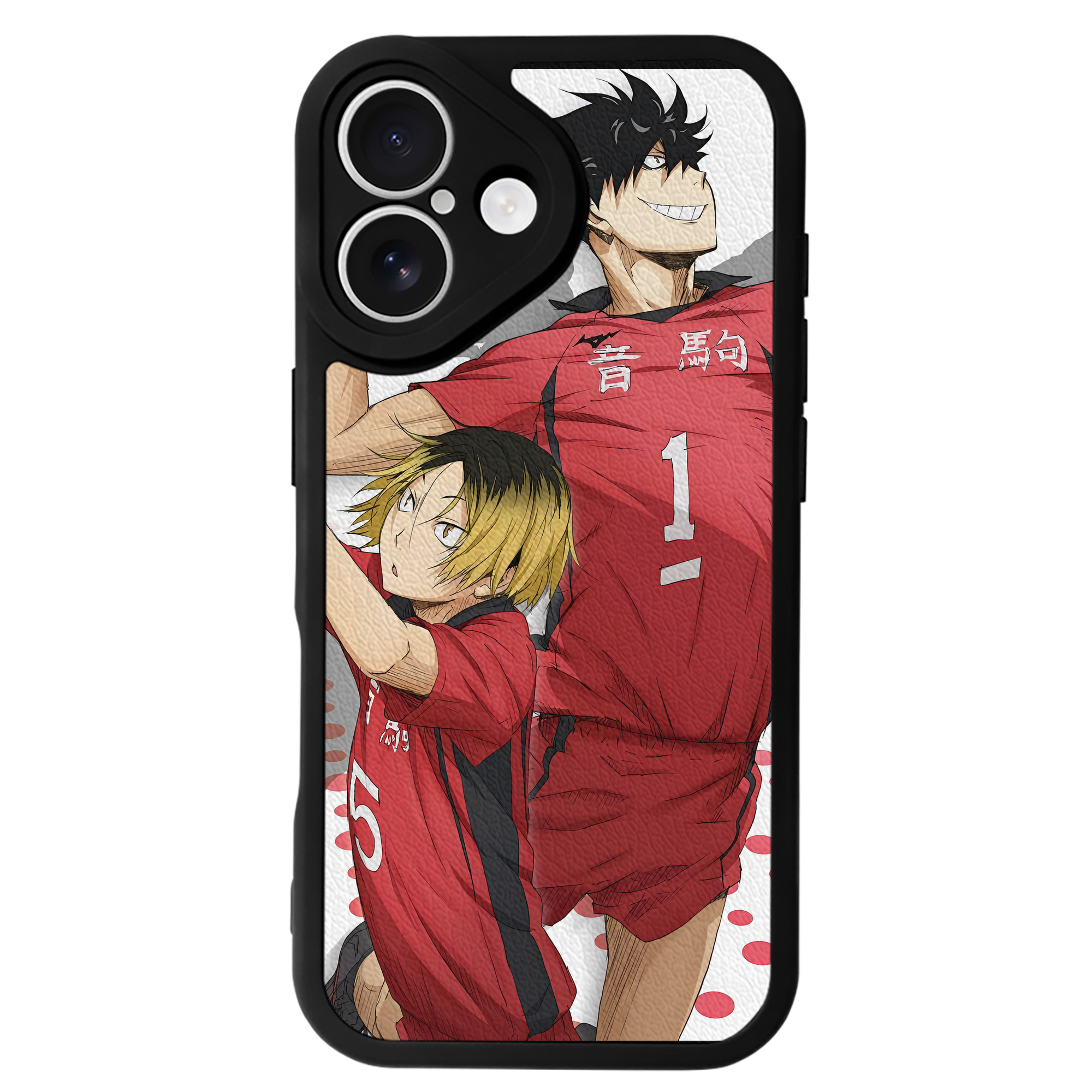（画像用） ハイキュー!! Haikyu!! 【iPhone 16シリーズ対応】シリコンスマホケース（レザー調） 材質：シリコン
